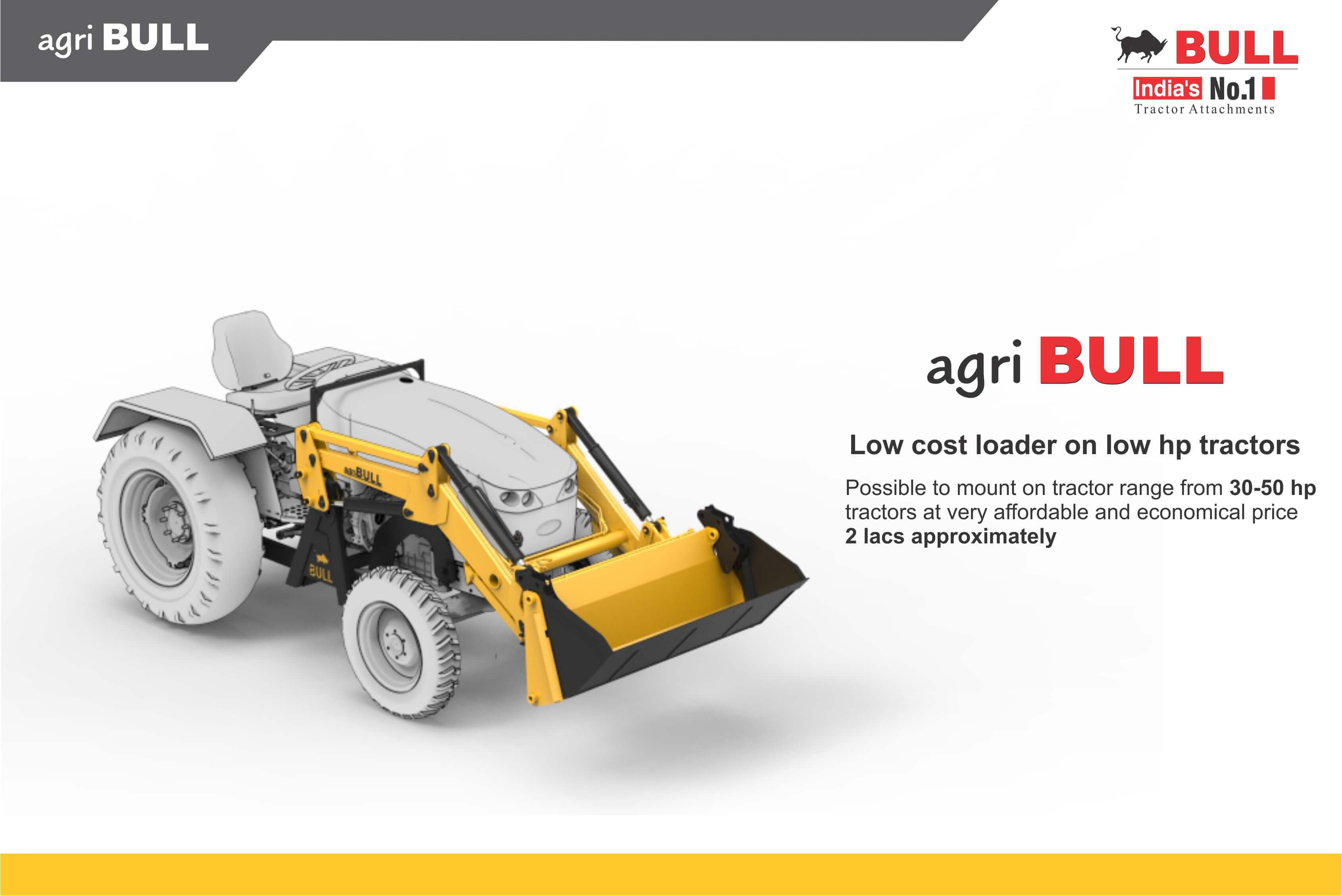 Agri BULL Low Hp Tractor Attachement